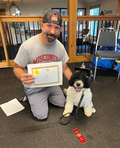 Sage puppy school graduation